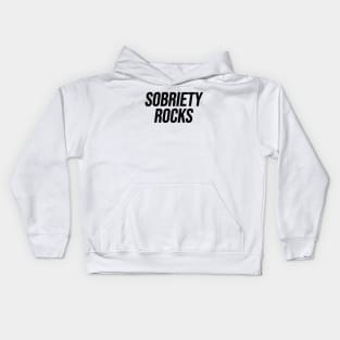 Sobriety Rocks Kids Hoodie